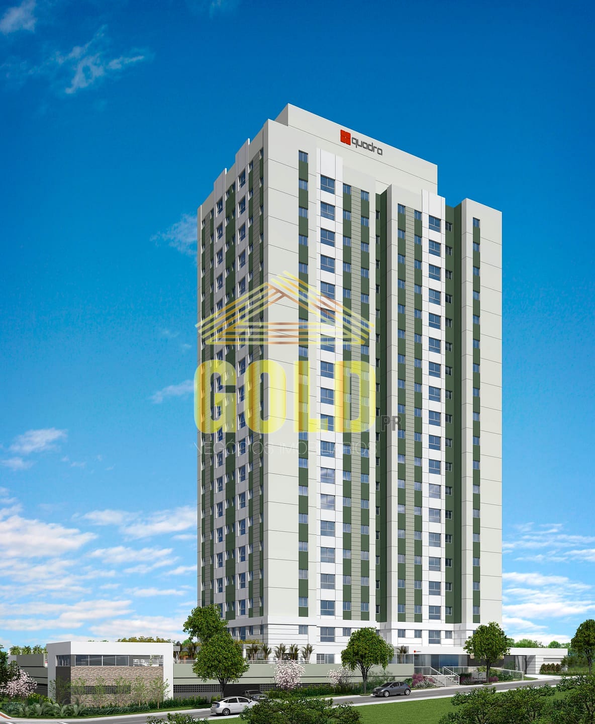 Apartamento em Champagnat, Londrina/PR de 57m² 3 quartos à venda por R$ 349.000,00