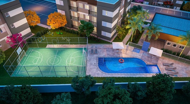 Apartamento em bairros do Uberaba, Bragança Paulista/SP de 48m² 2 quartos à venda por R$ 207.000,00