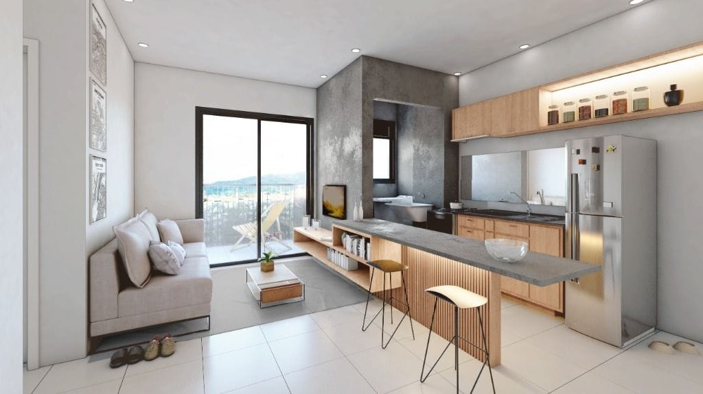 Apartamento em Cidade Universitária Pedra Branca, Palhoça/SC de 54m² 2 quartos à venda por R$ 219.000,00
