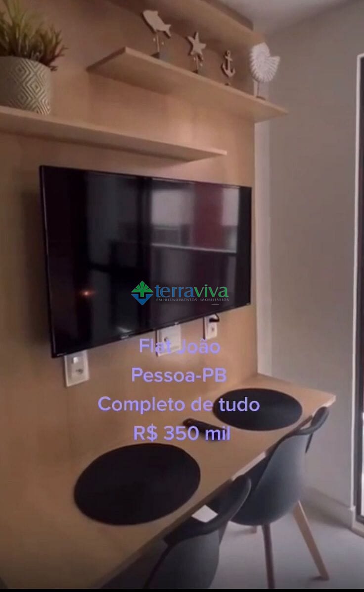 Flat em Tambaú, João Pessoa/PB de 23m² 1 quartos à venda por R$ 349.000,00