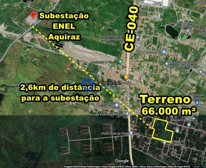 Terreno em Conjunto Brisamar, Aquiraz/CE de 10m² à venda por R$ 3.499.000,00