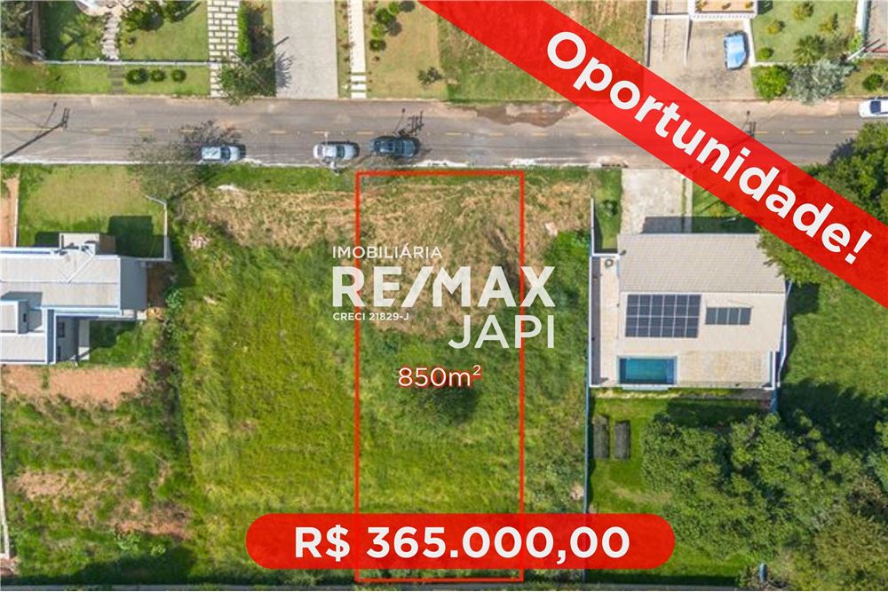 Terreno em Nova Cabreúva, Cabreúva/SP de 850m² à venda por R$ 364.000,00