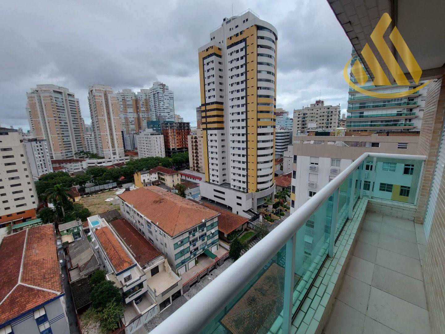 Apartamento em José Menino, Santos/SP de 52m² 1 quartos para locação R$ 3.800,00/mes