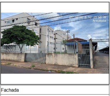 Apartamento em Vila Aeronautica, Aracatuba/SP de 10m² 2 quartos à venda por R$ 70.200,00