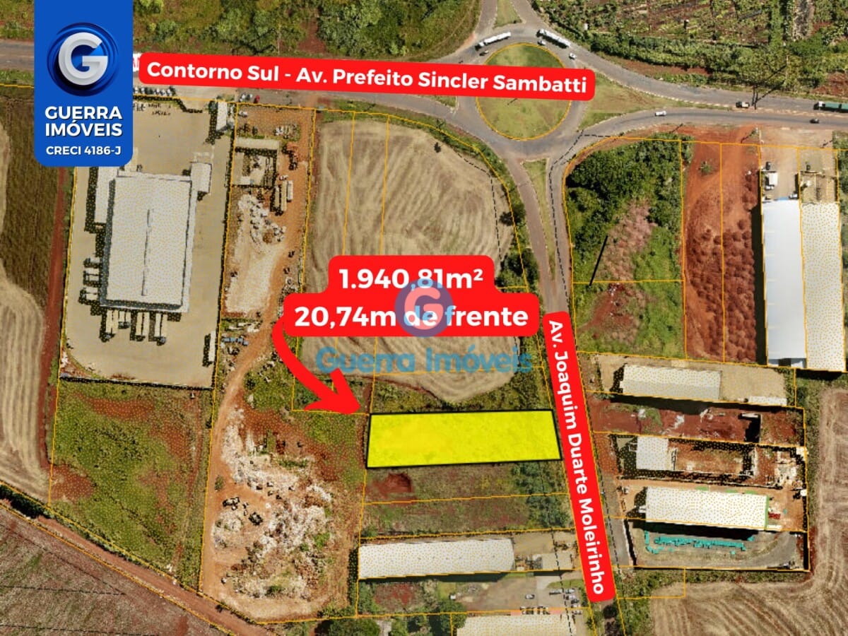 Terreno em Zona 02, Maringá/PR de 1940m² à venda por R$ 1.499.000,00