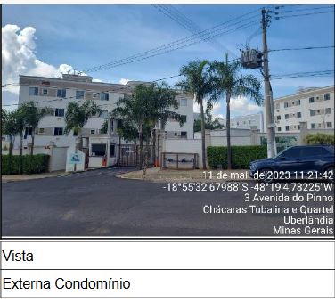 Apartamento em Chácara s Tubalina E Quartel, Uberlandia/MG de 10m² 2 quartos à venda por R$ 149.800,00