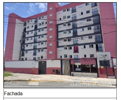 Apartamento em Jardim Eloyna, Pindamonhangaba/SP de 50m² 2 quartos à venda por R$ 167.600,00