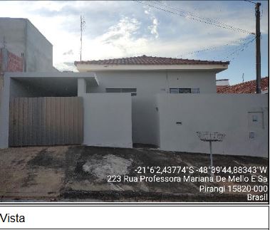 Casa em Jardim Alvorada, Pirangi/SP de 154m² 2 quartos à venda por R$ 93.000,00