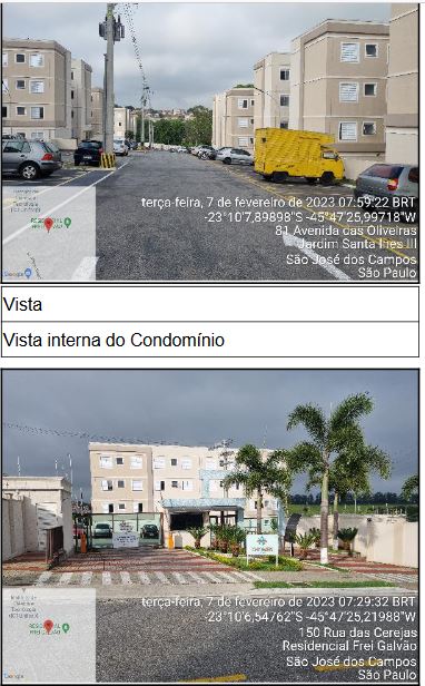 Apartamento em Residencial Frei Galvão, São José dos Campos/SP de 10m² 2 quartos à venda por R$ 116.600,00