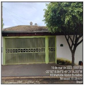 Casa em Residencial Parque Das Flores, Mirassol/SP de 200m² 3 quartos à venda por R$ 165.260,00