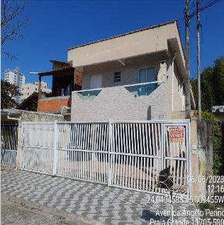 Casa em Balneário Maracanã, Praia Grande/SP de 47m² 2 quartos à venda por R$ 225.000,00