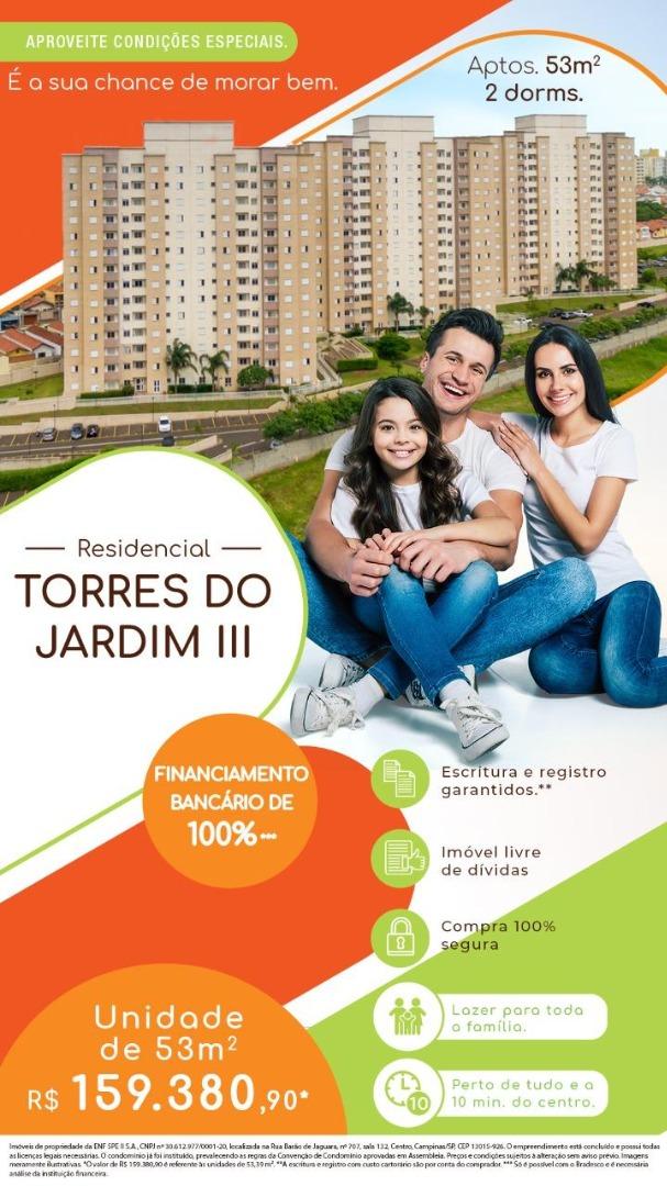 Apartamento em Vila Independência, Piracicaba/SP de 53m² 2 quartos à venda por R$ 158.380,00