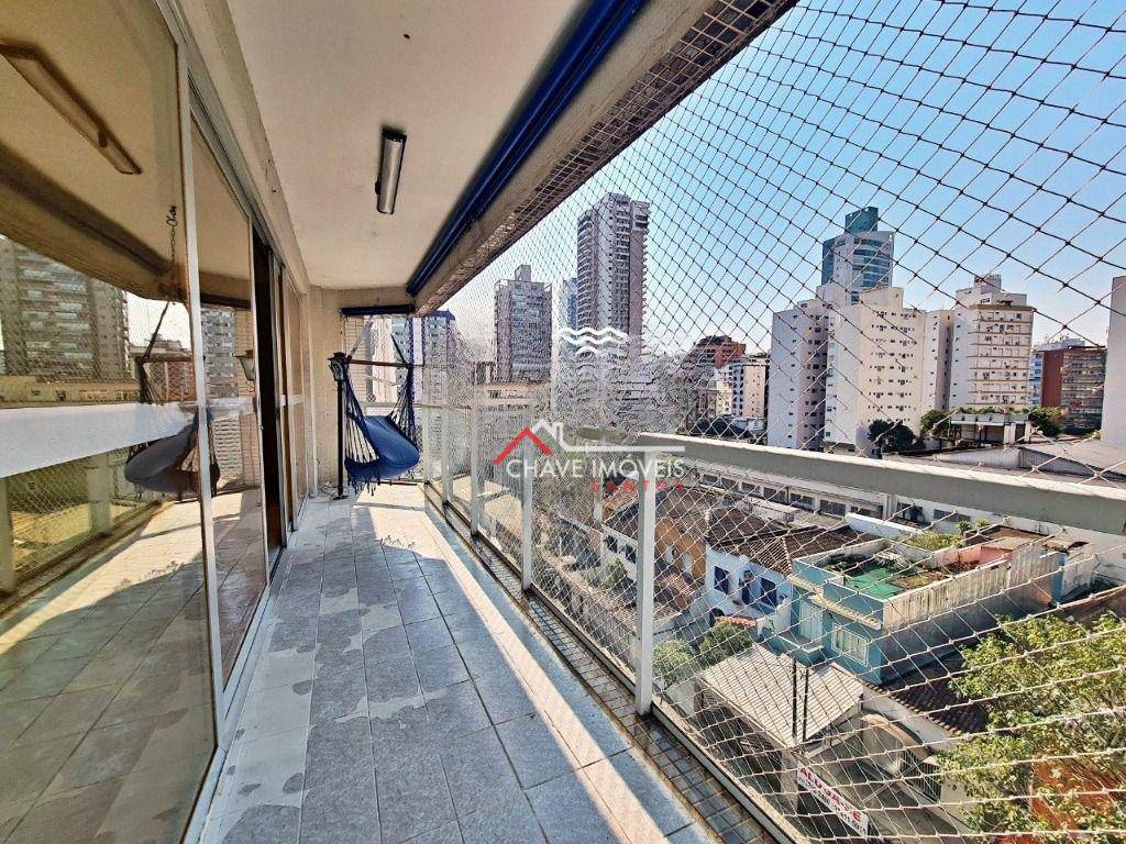 Apartamento em Aparecida, Santos/SP de 212m² 4 quartos para locação R$ 9.000,00/mes