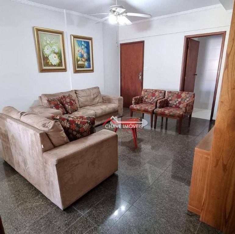 Apartamento em Gonzaga, Santos/SP de 140m² 2 quartos para locação R$ 4.200,00/mes