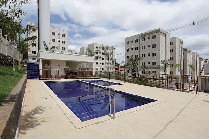 Apartamento em Pousada Del Rey (São Benedito), Santa Luzia/MG de 46m² 2 quartos para locação R$ 850,00/mes