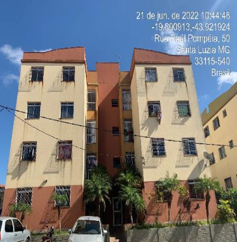 Apartamento em Londrina (São Benedito), Santa Luzia/MG de 50m² 2 quartos à venda por R$ 74.550,00