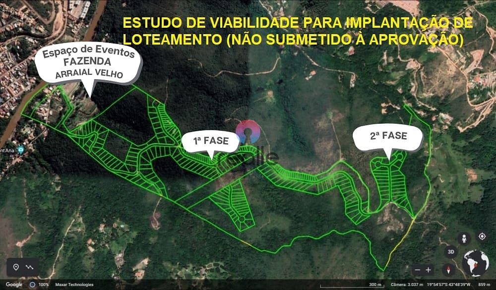 Fazenda em Arraial Velho, Sabará/MG de 620565m² à venda por R$ 2.999.000,00