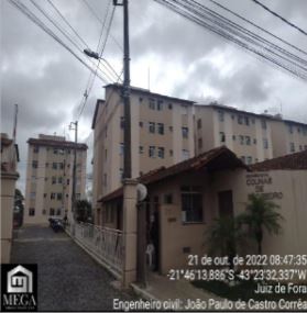 Apartamento em São Pedro, Juiz de Fora/MG de 50m² 2 quartos à venda por R$ 97.300,00