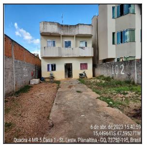 Apartamento em Setor Leste, Planaltina de Goiás/GO de 50m² 2 quartos à venda por R$ 60.962,00