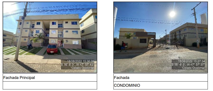 Apartamento em Mansoes Recreio Mossoro, Cidade Ocidental/GO de 50m² 2 quartos à venda por R$ 73.033,00
