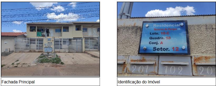 Apartamento em Parque da Barragem Setor 12, Águas Lindas de Goiás/GO de 50m² 2 quartos à venda por R$ 77.588,00