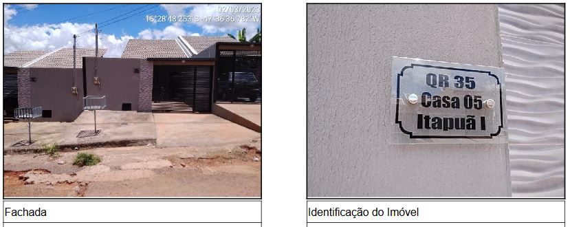 Casa em Itapuã I, Planaltina de Goiás/GO de 180m² 2 quartos à venda por R$ 88.672,00