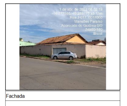 Casa em Mansões Paraíso, Aparecida de Goiânia/GO de 50m² 3 quartos à venda por R$ 271.137,00