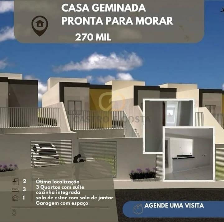 Casa em São Pedro, Esmeraldas/MG de 88m² 3 quartos à venda por R$ 269.000,00