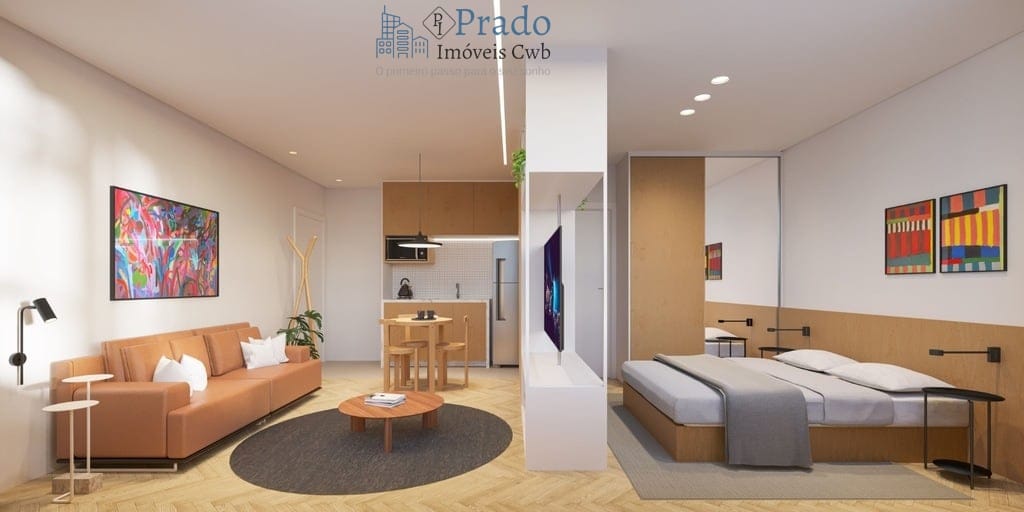 Apartamento em Centro Cívico, Curitiba/PR de 31m² 1 quartos à venda por R$ 442.501,00