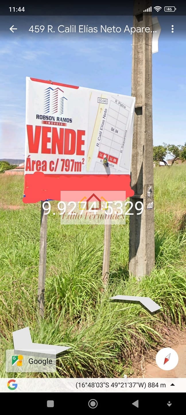 Terreno em Setor Aeroporto Sul, Aparecida de Goiânia/GO de 780m² à venda por R$ 699.000,00