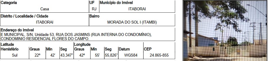 Casa em Morada do Sol I (Itambi), Itaboraí/RJ de 240m² 2 quartos à venda por R$ 45.392,00