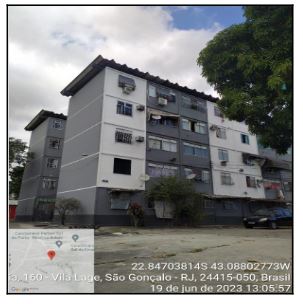 Apartamento em Vila Lage, São Gonçalo/RJ de 50m² 2 quartos à venda por R$ 77.019,00