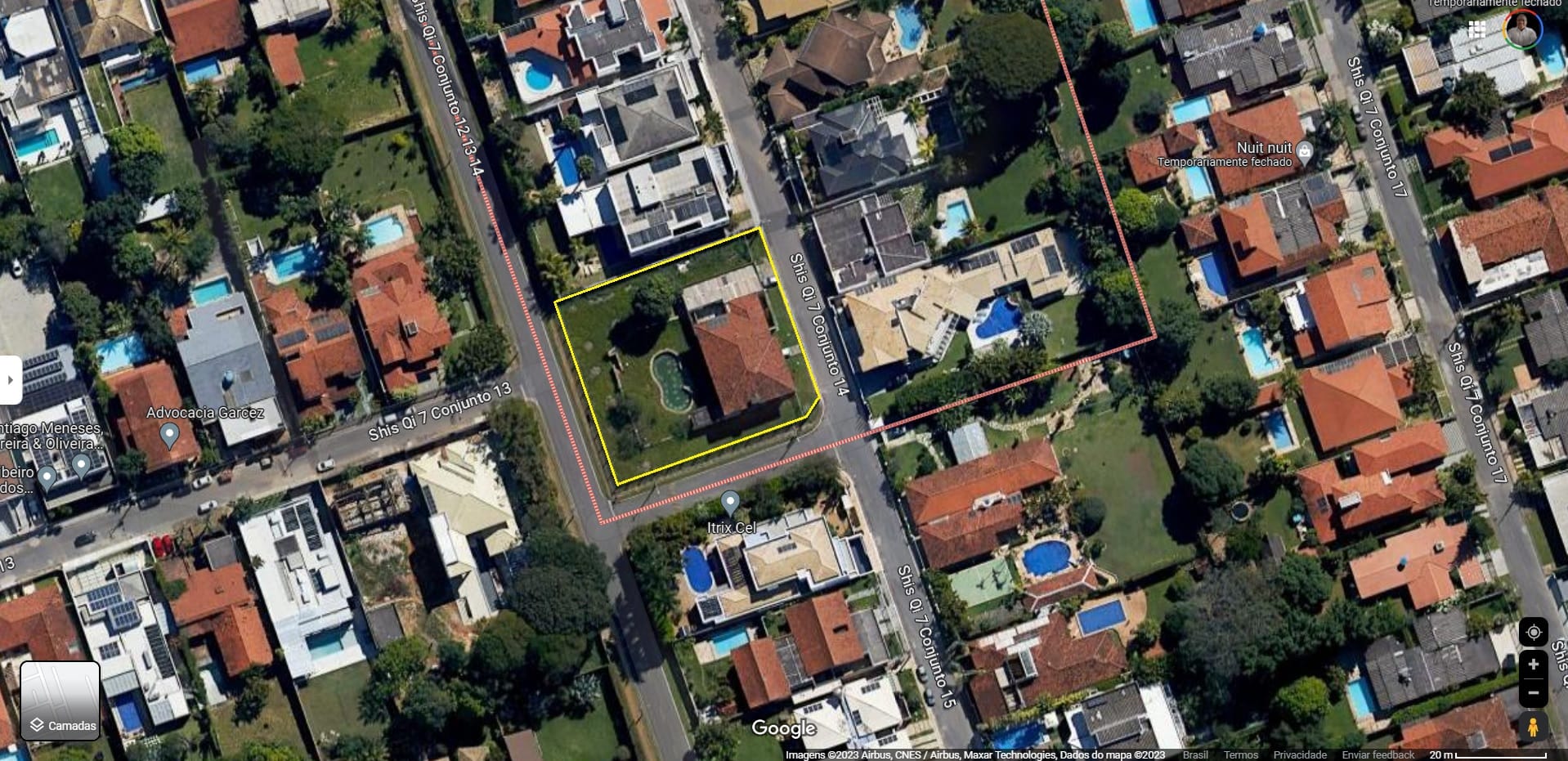 Terreno em Setor de Habitações Individuais Sul, Brasília/DF de 800m² à venda por R$ 3.499.000,00