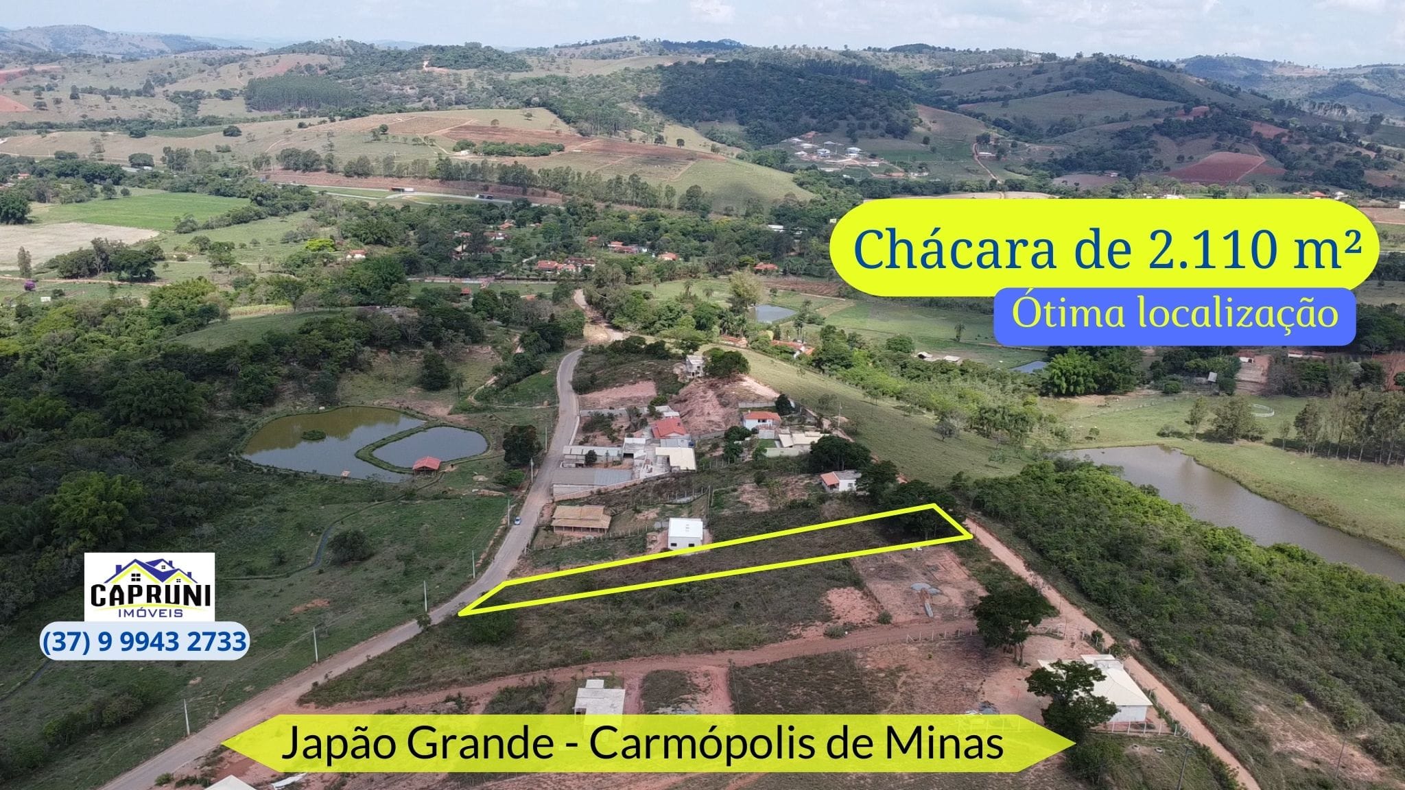Chácara em , Carmópolis de Minas/MG de 10m² 1 quartos à venda por R$ 159.000,00