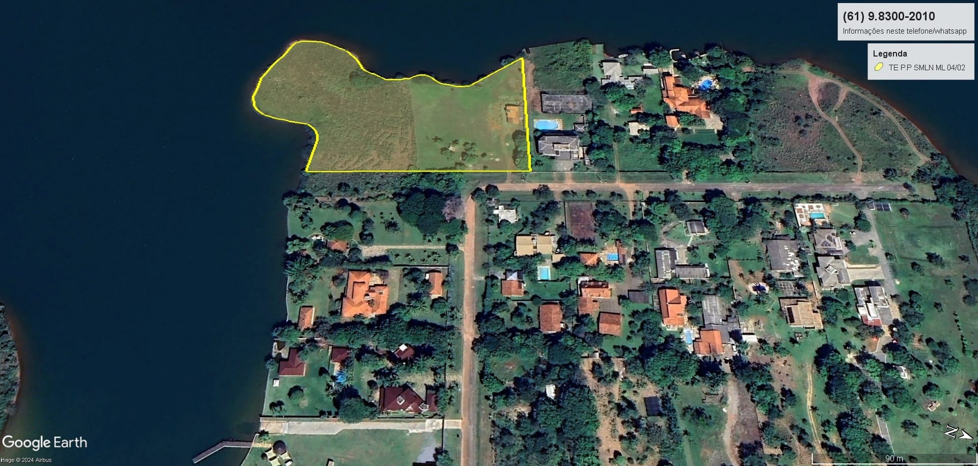 Terreno em Setor de Mansões do Lago Norte, Brasília/DF de 4450m² à venda por R$ 6.499.000,00