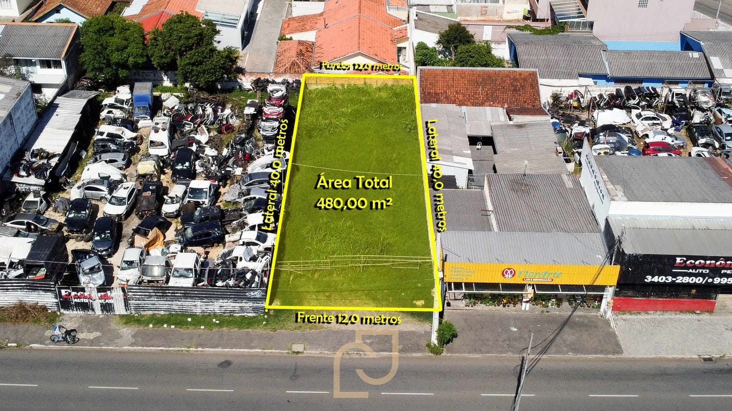 Terreno em Alto Tarumã, Pinhais/PR de 480m² à venda por R$ 849.000,00