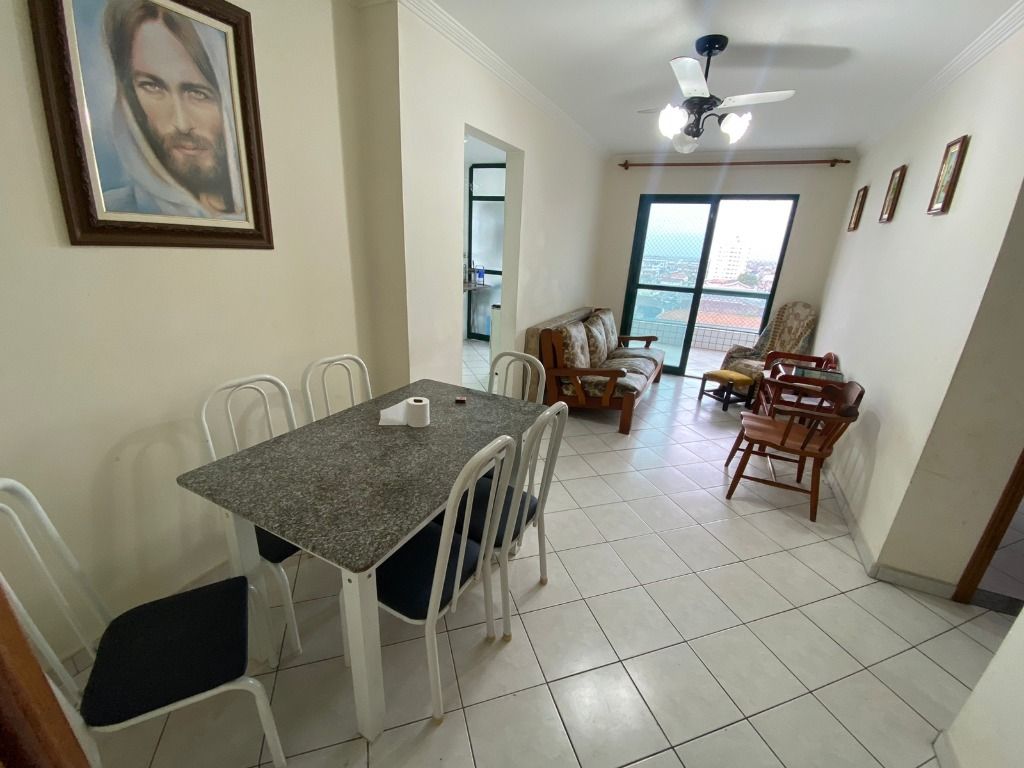 Apartamento em Vila Guilhermina, Praia Grande/SP de 55m² 1 quartos para locação R$ 2.000,00/mes