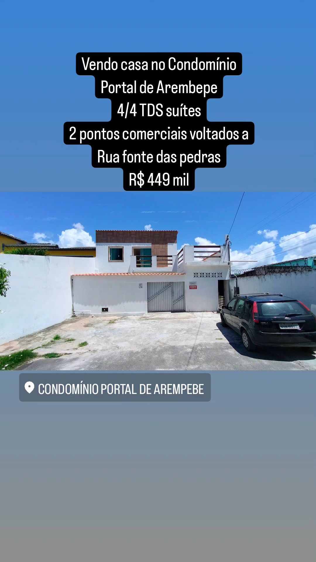 Casa em Centro, Camaçari/BA de 116m² 4 quartos à venda por R$ 448.000,00
