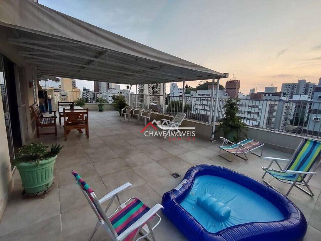 Cobertura em Jardim Três Marias, Guarujá/SP de 186m² 4 quartos à venda por R$ 599.000,00