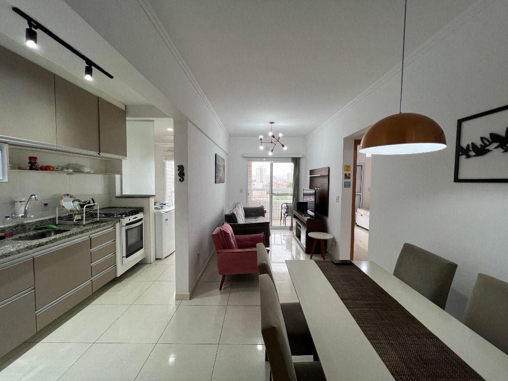 Apartamento em Vila Guilhermina, Praia Grande/SP de 63m² 2 quartos para locação R$ 3.300,00/mes