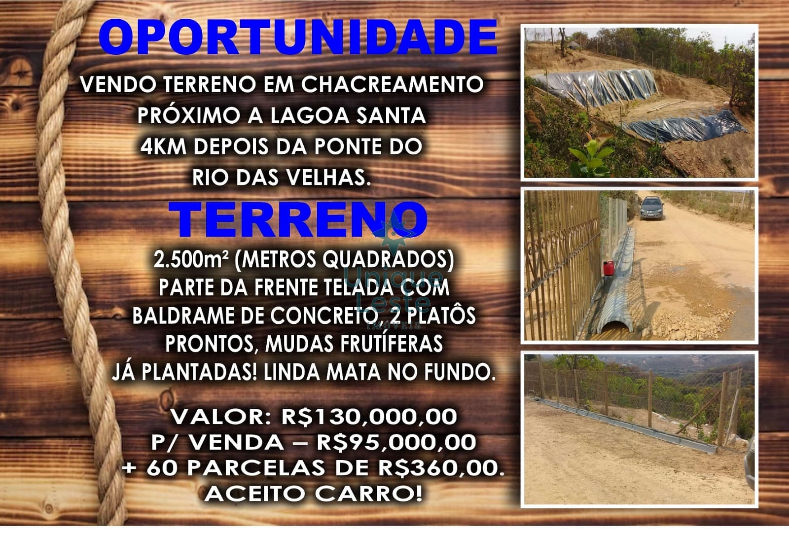 Terreno em Moradas Da Lapinha, Lagoa Santa/MG de 10m² à venda por R$ 95.000,00