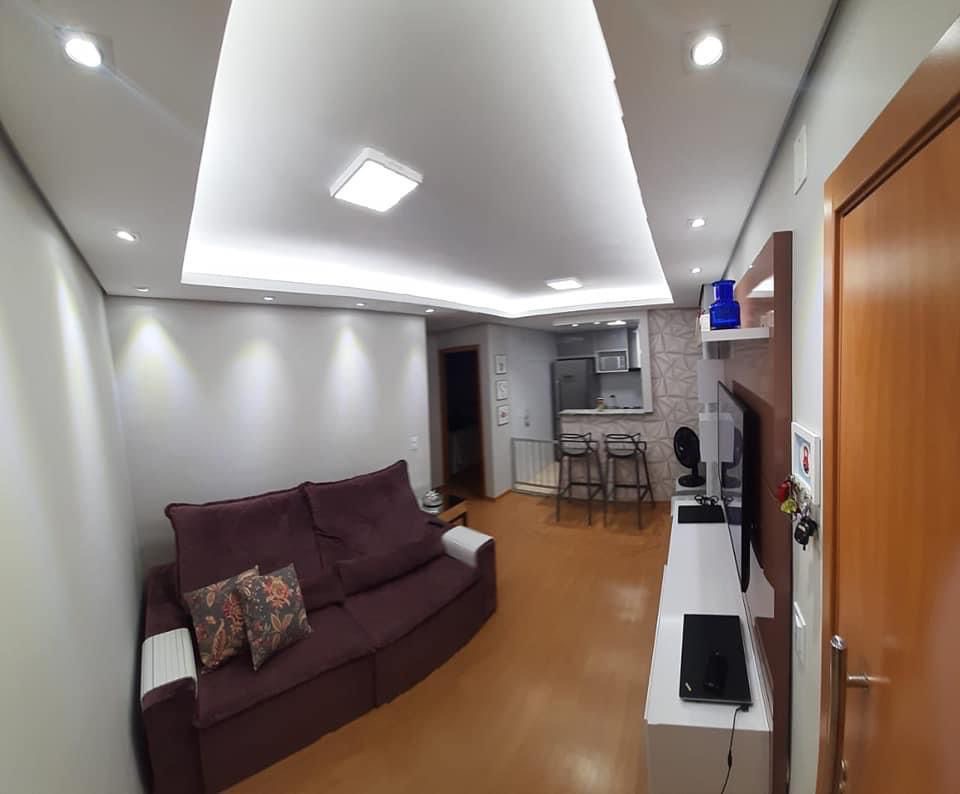 Apartamento em Pousada Del Rey (São Benedito), Santa Luzia/MG de 47m² 2 quartos para locação R$ 1.200,00/mes